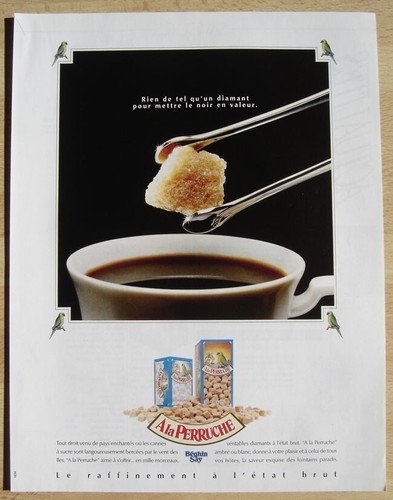 Publicité papier sucre - papier,